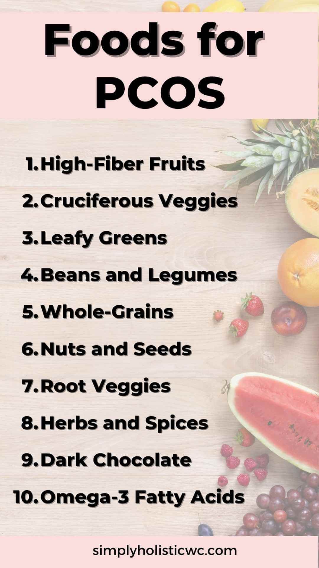 15 foods for PCOS