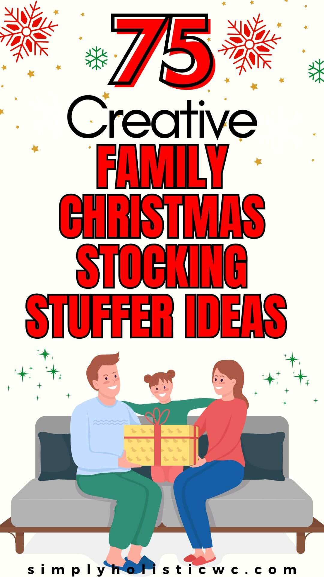 family at christmas. 75 Creative family Christmas stocking stuffer ideas