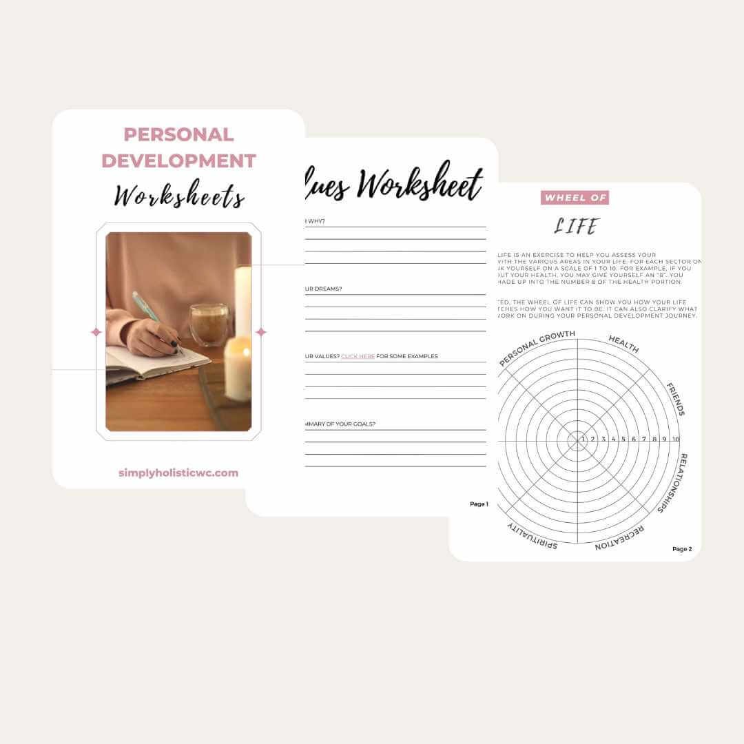 Personal Development Worksheets | Free Printable!