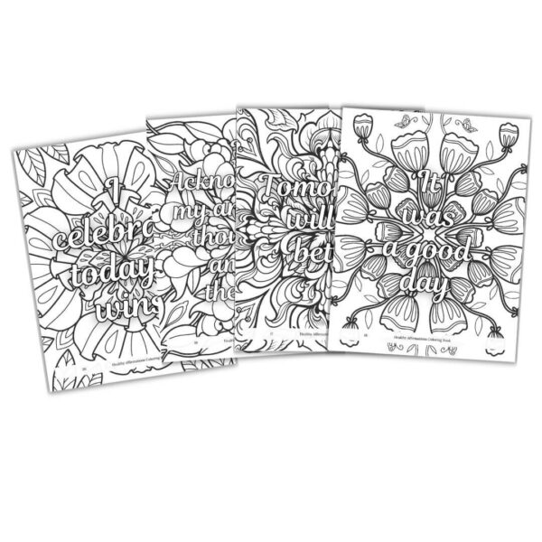 affirmations coloring book