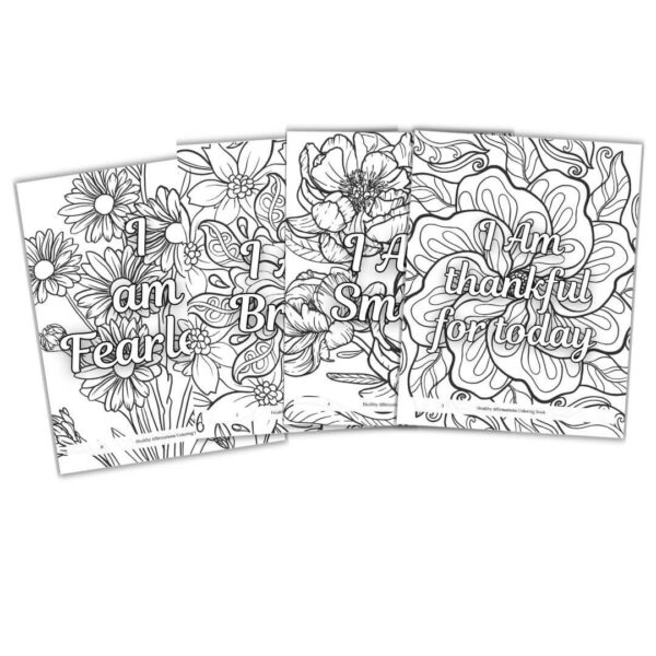 affirmations coloring book