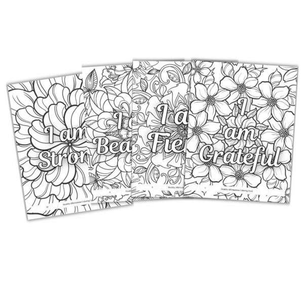 affirmations coloring book