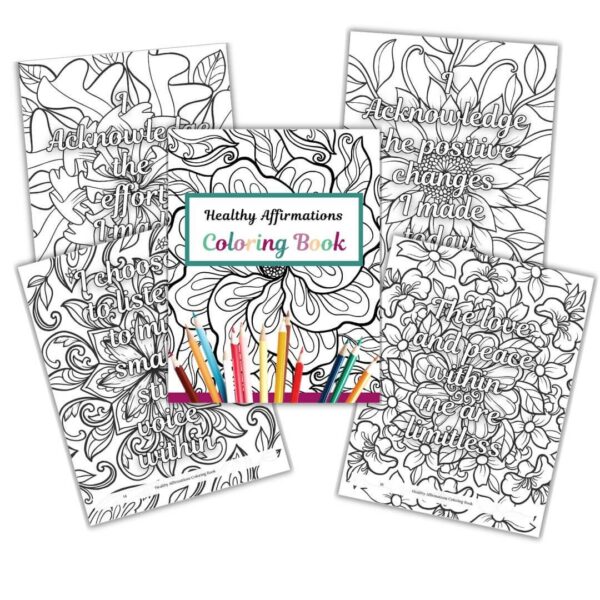 affirmations coloring book